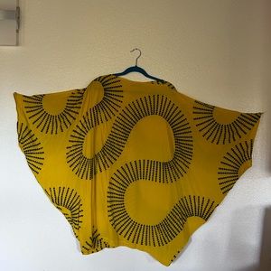 Manaola kaftan cover one size yellow and black